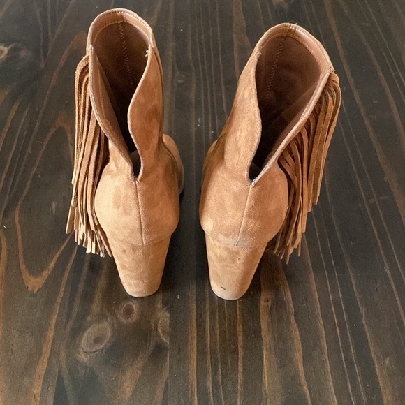 DV by Dolce Vita Peep Toe Fringe Booties - Picture 4 of 8